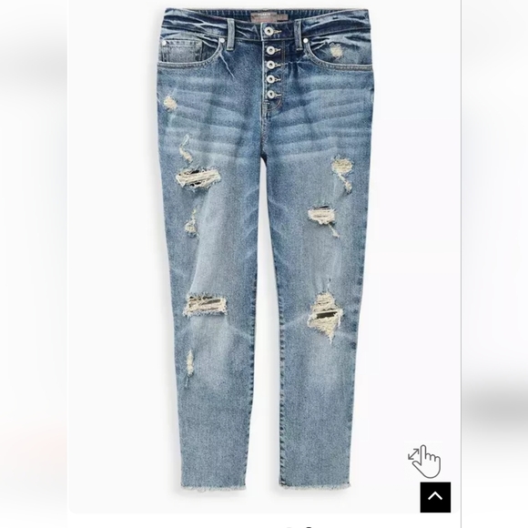 Torrid Mom Straight Vintage High-Rise Jean sz 22r - Picture 6 of 16